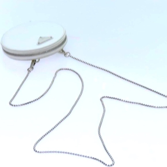 PRADA Leather Round Chain Shoulder Bag - Picture 6 of 6